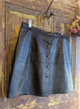 VINTAGE LEATHER MINI SKIRT- 12