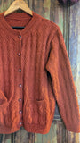 AUTUMNAL RUST COLOUR CARDIGAN- 16