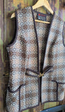 BROWN WELSH WOOL WAISTCOAT