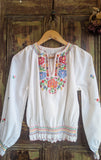 1970s EMBROIDERED BLOUSE- 10