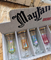 VINTAGE BOXED 'MAYFAIR' SHERRY GLASSES