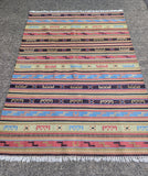 LARGE INDIAN WOOL KILIM RUG