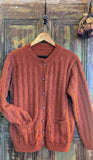 AUTUMNAL RUST COLOUR CARDIGAN- 16