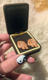 VINTAGE PEACH EARRINGS