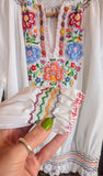 1970s EMBROIDERED BLOUSE- 10