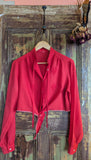 CROPPED VINTAGE BLOUSE- 14/16