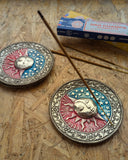 RECYCLED ALUMINIUM SUN & MOON INCENSE PLATES
