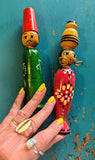 EGYPTIAN WOODEN DOLLS