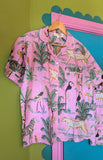 PINK JUNGLE PRINT PJ SHORTS SET