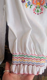 1970s EMBROIDERED BLOUSE- 10