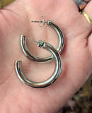 STAINLESS STEEL CHUNKY HOOPS