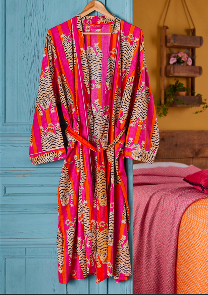TIGER STRIPE DRESSING GOWNS