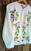 CUTE WHITE EMBROIDERED CARDIGAN- 12