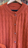 AUTUMNAL RUST COLOUR CARDIGAN- 16