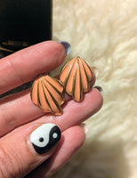 VINTAGE PEACH EARRINGS