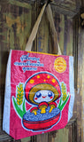 RECYCLED RICE SACK LARGE SHOPPER BAG