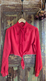 CROPPED VINTAGE BLOUSE- 14/16