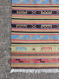 LARGE INDIAN WOOL KILIM RUG