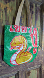 RECYCLED RICE SACK TOTE BAG
