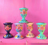HAND PAINTED KASHMIRI CANDLESTICKS