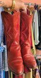 RED VINTAGE COWBOY BOOTS- 6