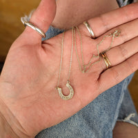 STERLING SILVER HORSESHOE NECKLACE