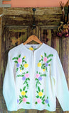 CUTE WHITE EMBROIDERED CARDIGAN- 12