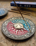 RECYCLED ALUMINIUM SUN & MOON INCENSE PLATES