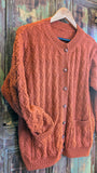 AUTUMNAL RUST COLOUR CARDIGAN- 16