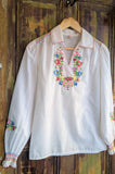 1970s EMBROIDERED BLOUSE- 8