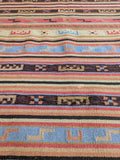 LARGE INDIAN WOOL KILIM RUG
