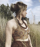 RECYCLED SARI SILK REVERSIBLE HALTER TOPS