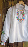 1970s EMBROIDERED BLOUSE- 8