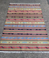 LARGE INDIAN WOOL KILIM RUG