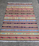 LARGE INDIAN WOOL KILIM RUG