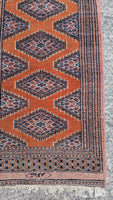 GORGEOUS RUST ORANGE WOOL RUG/ RUNNER