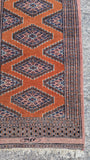 GORGEOUS RUST ORANGE WOOL RUG/ RUNNER