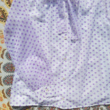 PURPLE POLKA DOT PUSSY BOW BLOUSE- 14/16