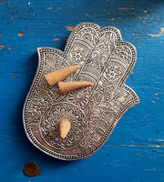 HAMSA HAND INCENSE PLATES