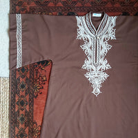 BROWN MAXI LENGTH KAFTAN/ DRESS- S/M