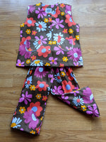 1970s VINTAGE DEADSTOCK FLOWER POWER 2 PIECE SUITS