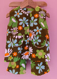 1970s VINTAGE DEADSTOCK FLOWER POWER 2 PIECE SUITS