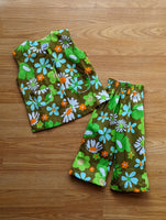 1970s VINTAGE DEADSTOCK FLOWER POWER 2 PIECE SUITS