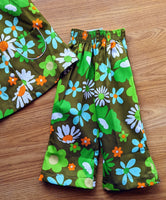 1970s VINTAGE DEADSTOCK FLOWER POWER 2 PIECE SUITS