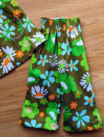 1970s VINTAGE DEADSTOCK FLOWER POWER 2 PIECE SUITS