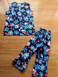 1970s VINTAGE DEADSTOCK FLOWER POWER 2 PIECE SUITS