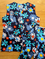 1970s VINTAGE DEADSTOCK FLOWER POWER 2 PIECE SUITS