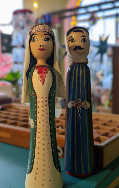 EGYPTIAN WOODEN DOLLS- sale