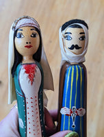 EGYPTIAN WOODEN DOLLS- sale