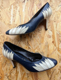 NAVY COURT SHOES- 5/38- sale